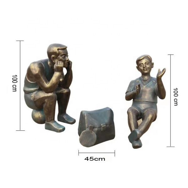 Fiberglass figure sculpture for garden yard decoration