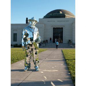 China design collectible metallic metal man sculpture for garden
