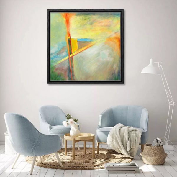Wholesale Colorful Abstract Art Painting Modern Handmade Art Aurora Painting Wall Decor