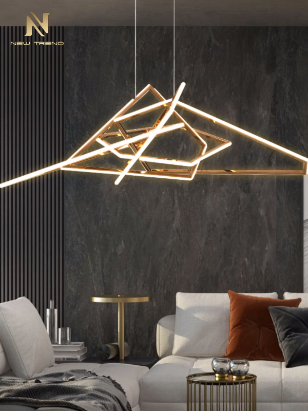 Contemporary style indoor decoration light stainless steel modern led chandelier