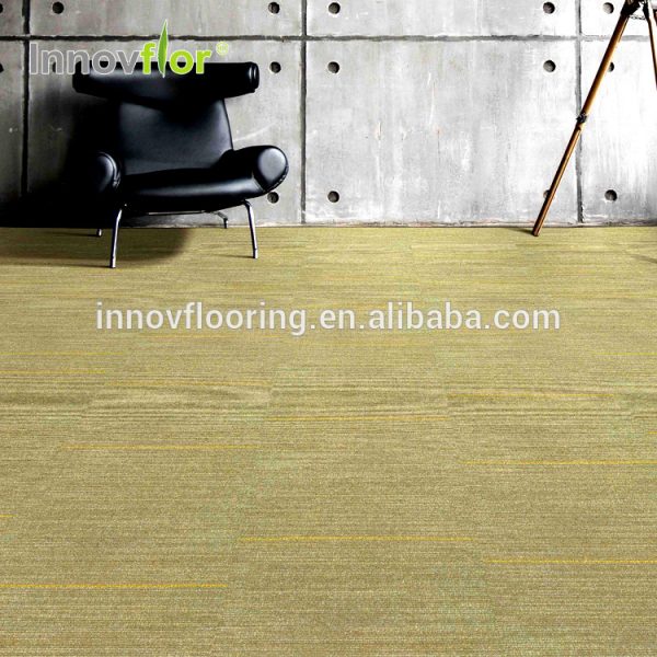 High Quality Comercial Use 50*50cm Bitumen Backing Stripe Carpet Tiles 100x100 For Office