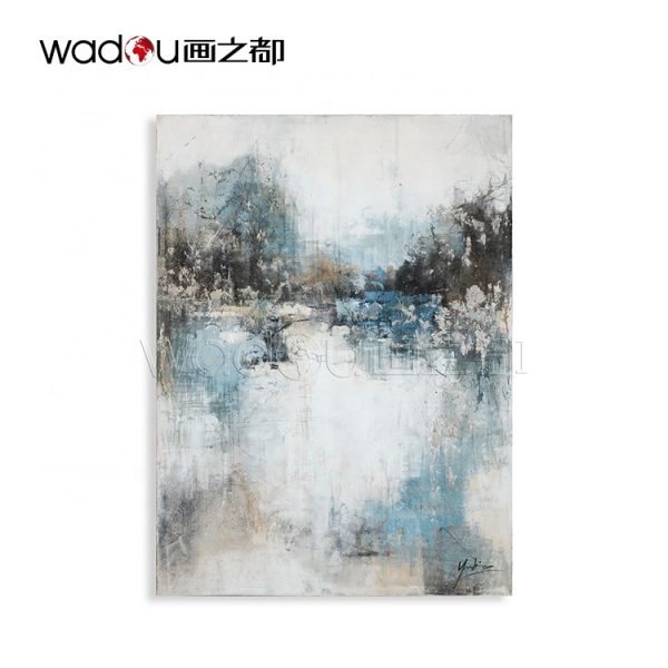 Wholesale home decor custom original stretched canvas handpainted abstract painting decorations for home wall arts