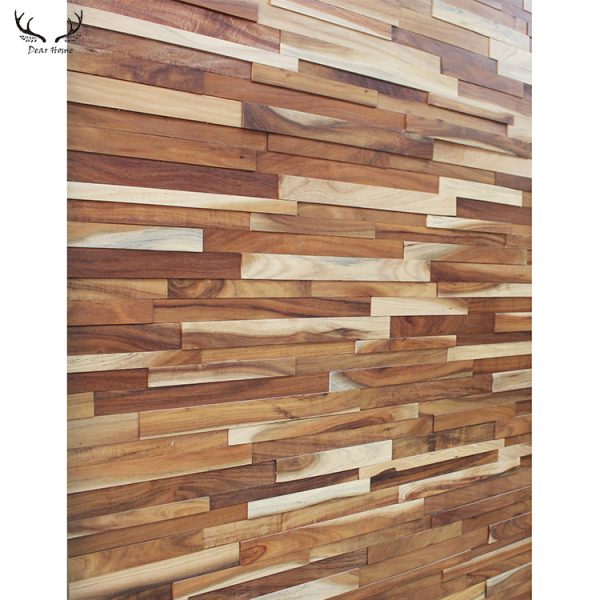 Restaurant decorative walls 3d effect reclaimed wooden panel wall covering 3d reclaimed wood panel