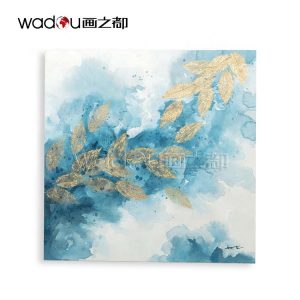Large Custom Wall Art Oil Paintings Wholesale Home Decor Leaves Abstract Modern Painting Oil