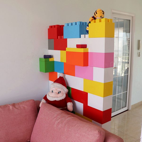 Modern Customized DIY Plastic Building Blocks Commercial Office Furniture Partition Wall divider