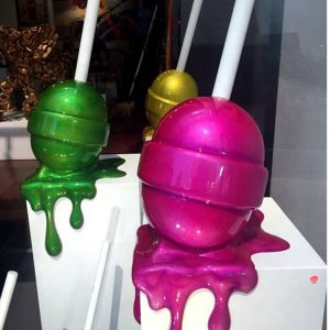 Pop Art Sculpture Candy Most popular dripping style art fiberglass lollipop sculpture for sale