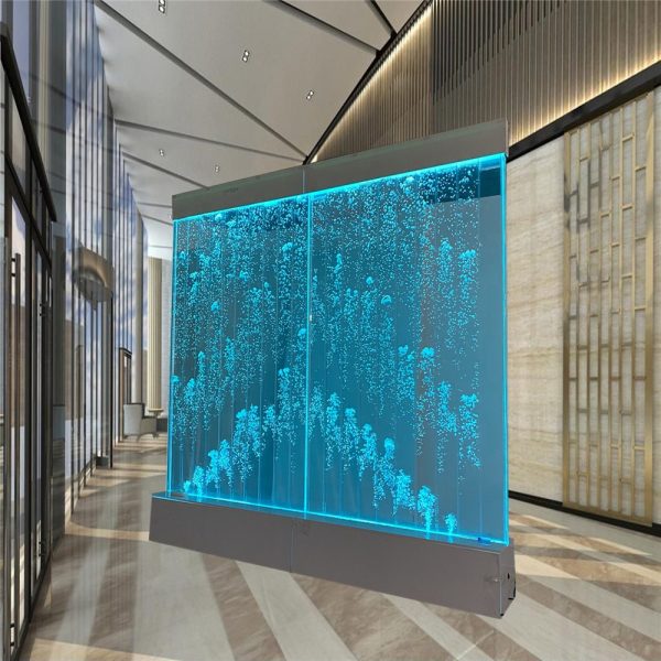 Acrylic water led bubble screen feature wall for home decoration
