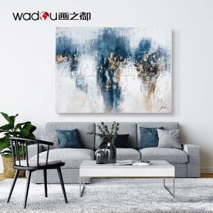 2020 interior ornaments home decoration custom painting canvas wall art living room gold abstract painting on the wall
