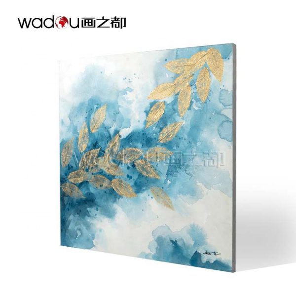 Large Custom Wall Art Oil Paintings Wholesale Home Decor Leaves Abstract Modern Painting Oil