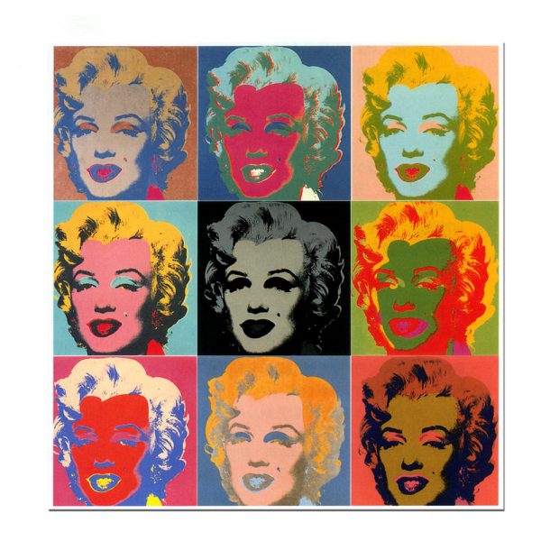 Modern Pop Artwork Impressionist Marilyn Monroe Portrait Wall Art Frame Picture oil Painting