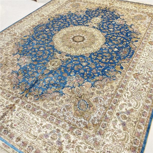 Yuxiang Persian Design 260 Line Handmade Silk Carpets are Rugs for Living Room With Colorful and High Quality