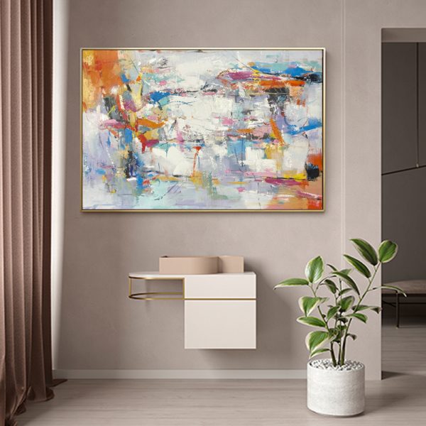 Oil Painting New Design Home Study Decoration Handmade Abstract Painting Canvas Oil Painting