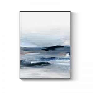 Custom Large Abstract Black and White Hand made Museum Oil canvas-painting For Wall Decor