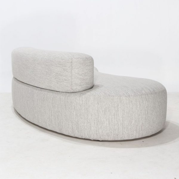 Luxury modern style italian design rock shape green fabric sofa