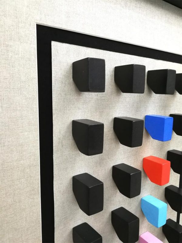 Eager Art Modern Hotel Decoration UV Printing Customized Wood Blocks 3D Art Handmade Crafts Painting Wall Art