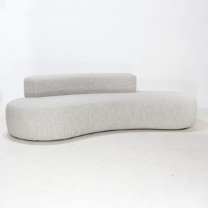 Luxury modern style italian design rock shape green fabric sofa