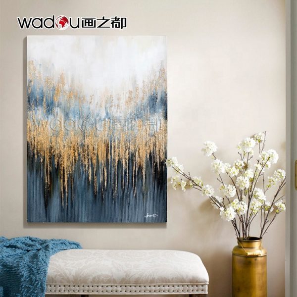 Custom Hand Paint In Abstract Design Handmade Oil Painting On Sand Texture And Canvas Art Wall Art For Home Living Room