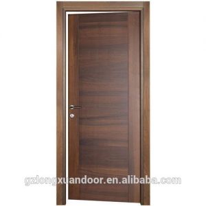 Promotion Modern black walnut solid wood door design Swing wooden interior room indoor doors