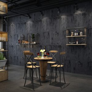 2019 guangzhou Ihouse modern designs pure colors designs black wall paper