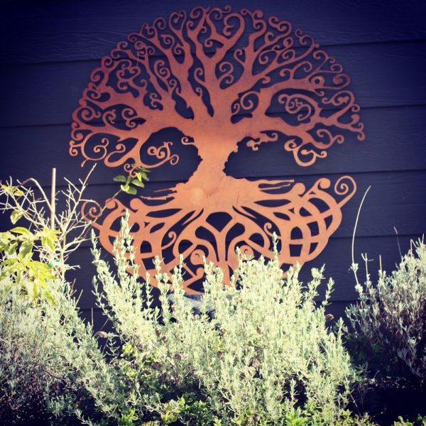 Contemporary design wall metal tree art for interior decoration