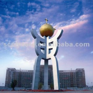 Modern Large Abstract Stainless steel 304 Arts Sculpture for Urban decoration