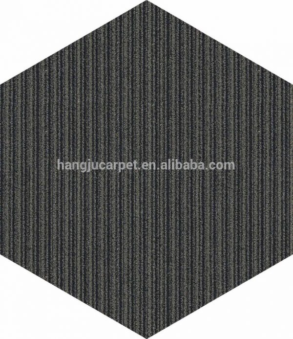Wear Warranties Nylon 66 Hexagon Nylon Carpet Tile for Office Meeting Room HUANG A04