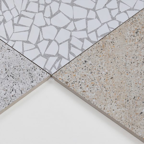 New italian design 60x60 antique porcelain tiles restaurant floor anti slip terrazzo marble tile