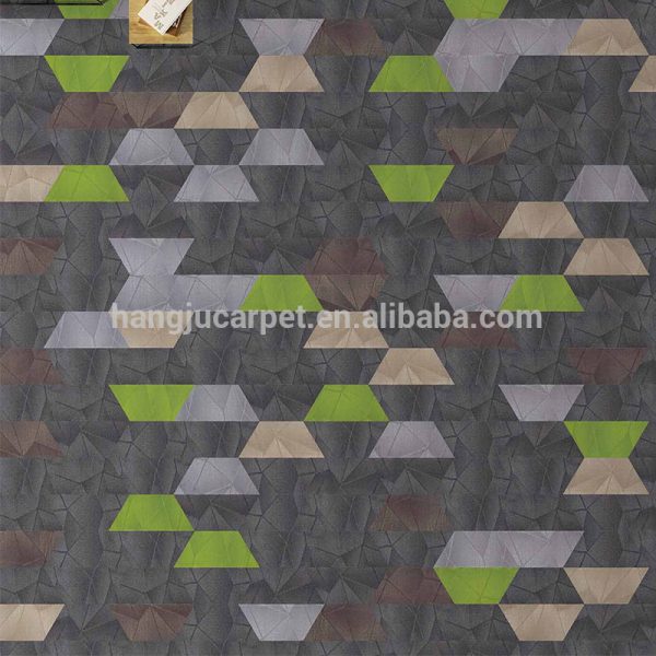 Wear Warranties Nylon 66 Hexagon Nylon Carpet Tile for Office Meeting Room HUANG A04
