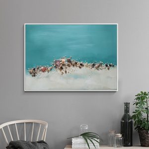 100% Handmade Wholesale Price 3D Art Resin Ocean Oil Painting Beautiful Sea Scenery Wall Painting