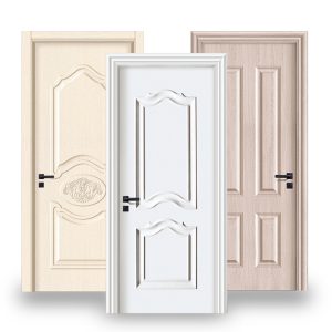 china manufacturer custom cheap price interior wooden doors modern indoor room water proof solid frame wpc panel door