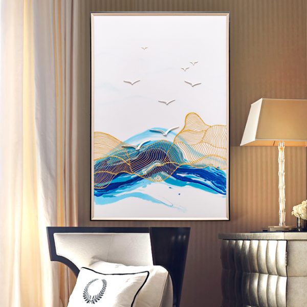 factory 100% handmade abstract canvas paintings wall art for hotel