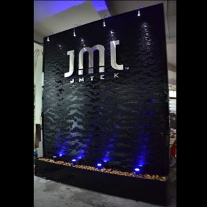 hotel custom craft LED lighting indoor water fountain water wall hotel decoration