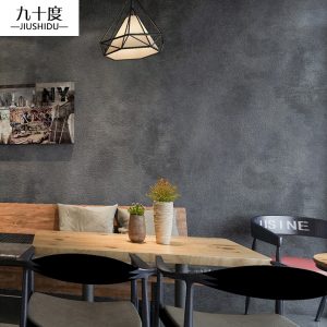 Retro Plain Grey Cement PVC Vinyl Wallpaper For Walls Living Room Bar Cafe Restaurant Clothing Shop Background Wallpaper Roll