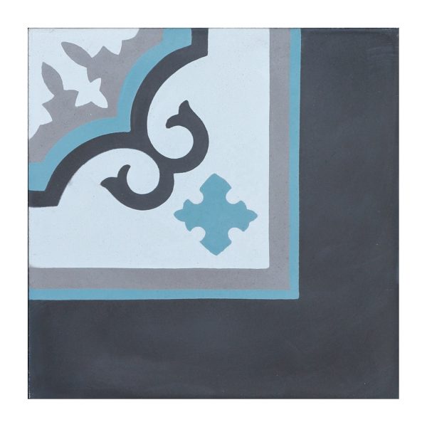 2020 border corner cement tile with customizable color style for interior decoration