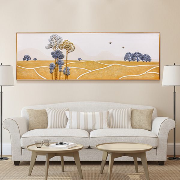 3d handmade high quality rural scenery oil painting,modern relief wall decor paintings,interior furniture accessories