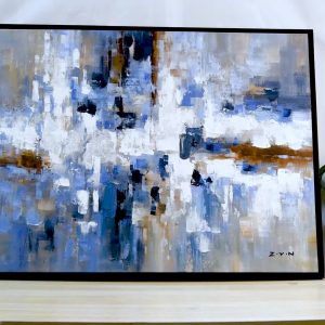 Wholesale Home Deco Modern Abstract Style Oil Painting Designs Gold Foil Wall Art