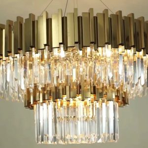 Contemporary Butterfly Chandelier Pendant Lamp Crystal Chandelier Ceiling Lamp