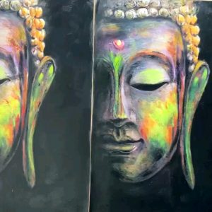 New Design Buddha Art Painting Hand Painted Abstract Wall Art Canvas Wall Decor