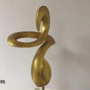 Handmade Silver Sculpture Modern Art Abstract Small Home Decorative Sculpture For Hotel